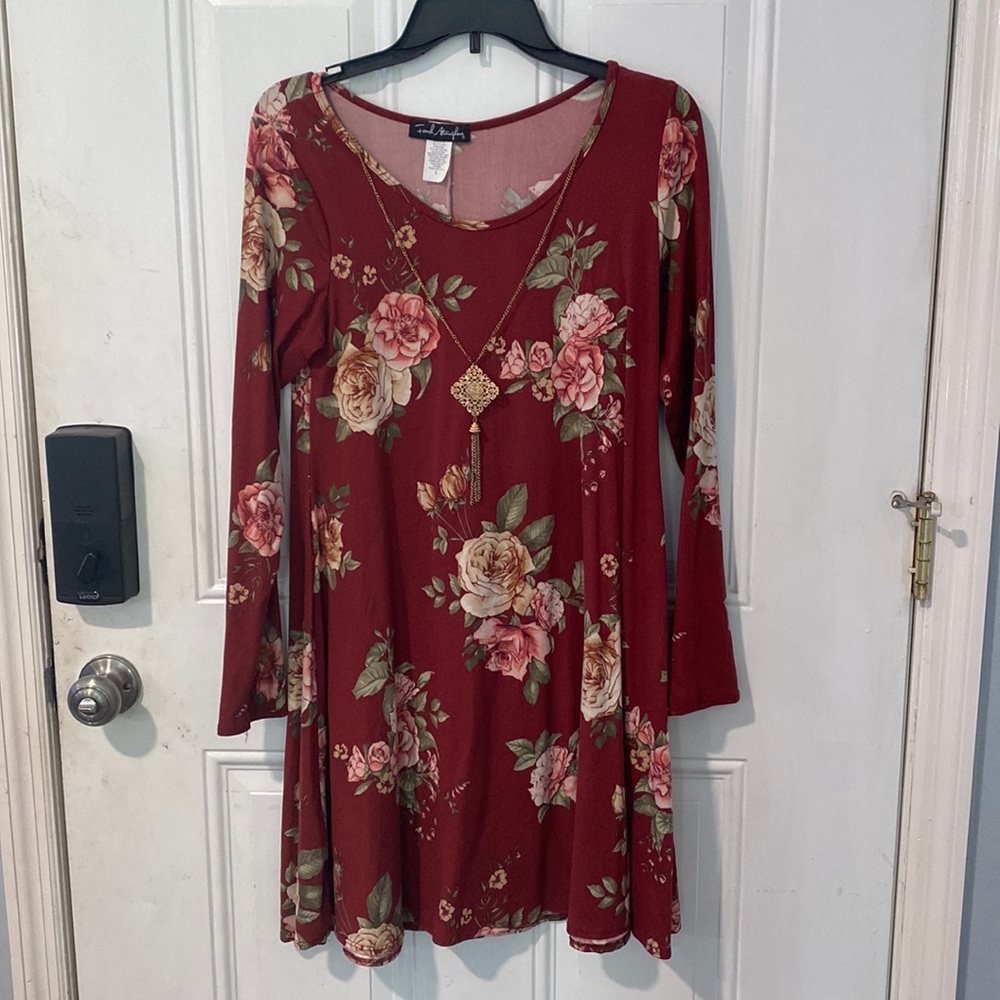 LARGE French Atmosphere floral dress